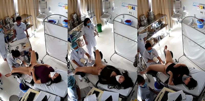 女子医院妇科诊室摄像头破解 护士妹子拿夹子猛捅骚穴 主任医师摸奶二指禅挑弄私处！-51吃瓜网