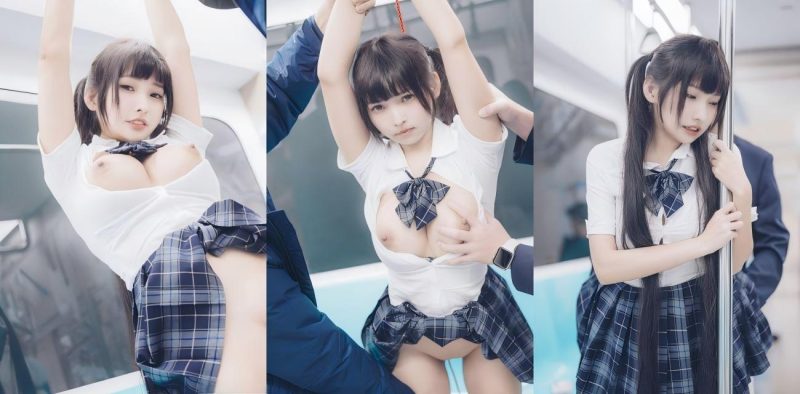 推特福利姬 慕慕Momo 电车通学少女写真花絮完整版 三点全露遭痴汉强制捆绑调教！-51吃瓜网