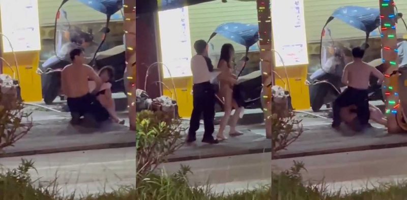 成都小仙女与男友吵架 当街开始脱衣服 吓的男友各种道歉 最后全裸游街 逼毛都清晰可见 惊呆一众路人！-51吃瓜网