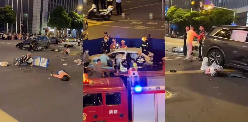 福州鼓楼区发生惊魂惨剧！醉酒车主请代驾 竟闯红灯横冲直撞 造成2死多重伤！事故现场视频流出！-51吃瓜网