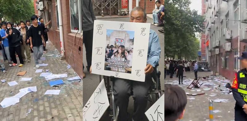 河南许昌六中女生跳楼引发学生暴动 班主任言语霸凌还体罚 校方冷血护短 现场视频流出！-51吃瓜网