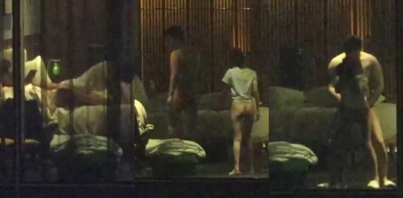 五星级酒店偷拍情侣做爱 长腿美女被按在窗前大力抽插 男友手机记录性爱视频 怎知对面楼瓜友也在记录！-51吃瓜网