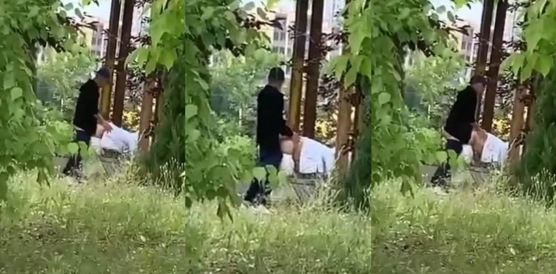 春季野外偷拍中年夫妻野战 男主吃力后入喘息连连 美女翘臀迎合臀肉颤抖 淫靡至极！-51吃瓜网