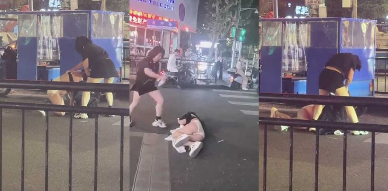 温州龙湾永中路 原配当街暴打小三 现场视频曝光 拳脚相向整个屁股和内裤都露出来 一旁大爷眼睛都看直了！-51吃瓜网